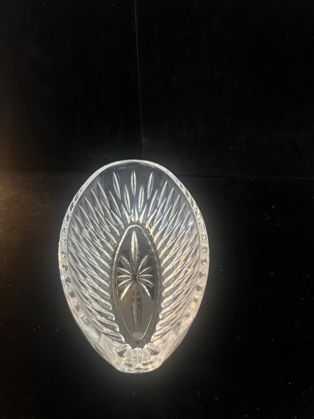 Princess House-Lead Crystal Spoon & Fork holder